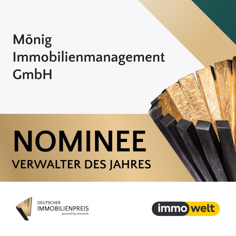 !!Mönig Immobilienmanagement GmbH für den Deutschen Immobilienpreis 2024 nominiert!!